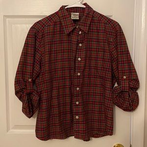 Vintage plaid shirt. 12 Petite = XS/S . Message me for any additional questions.